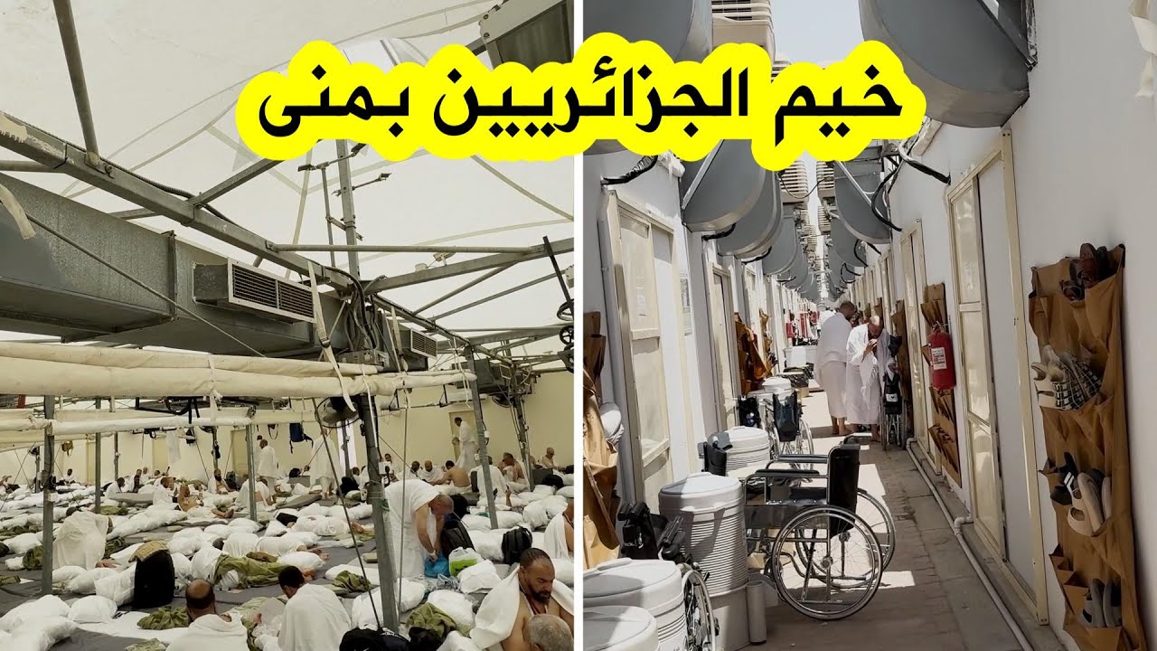 شاهدوا كيف أصبحت خيم الحجاج الجزائريين 🇩🇿 بمشعر منى 🇸🇦 بعد إعادة تهيئتها وتنظيمها