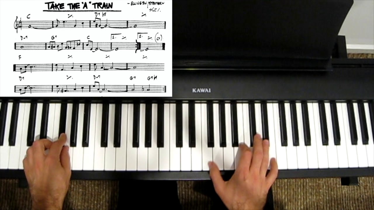 How to Play Take the A Train (Jazz Piano) - with Sheet Music
