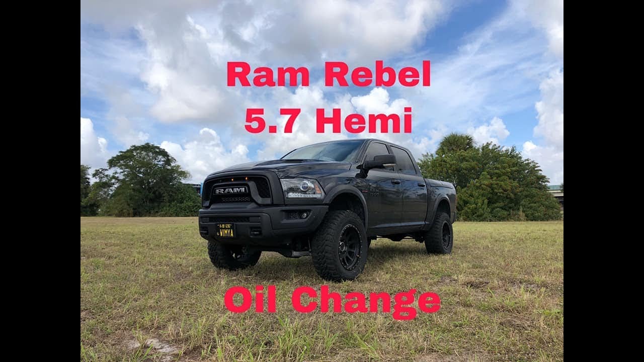 Ram Rebel Oil Change - 5.7 Hemi Ram 1500