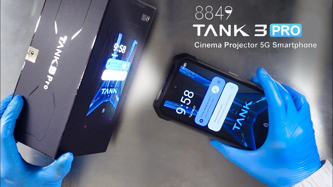 Unihertz 8849 TANK 3 PRO Projector 5G Best rugged Smartphone 2024 review & unboxing