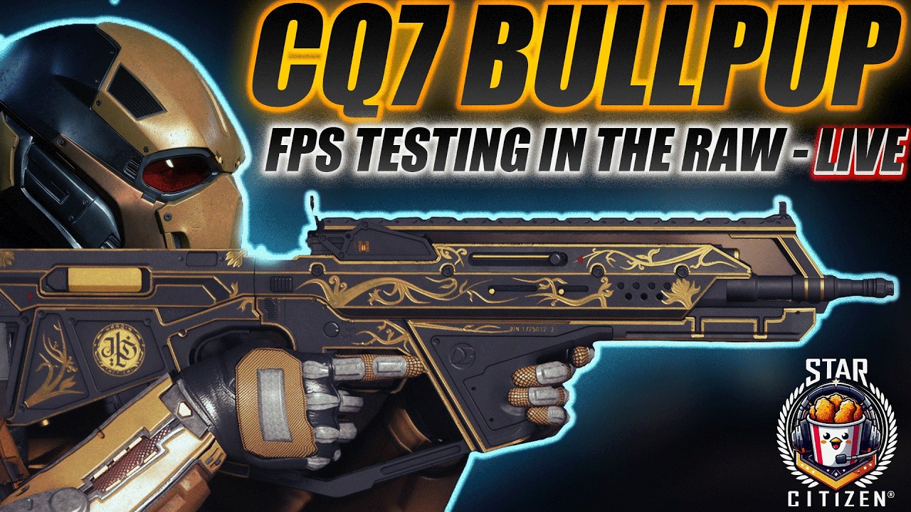 Behring CQ7 Bullpup rifle FPS Field Test IN THE RAW - Star Citizen 4.9
