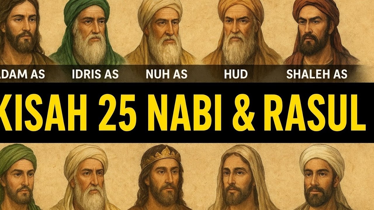 KISAH 25 NABI DAN RASUL – DARI ADAM HINGGA MUHAMMAD ﷺ | CERITA ISLAMI LENGKAP PENUH HIKMAH