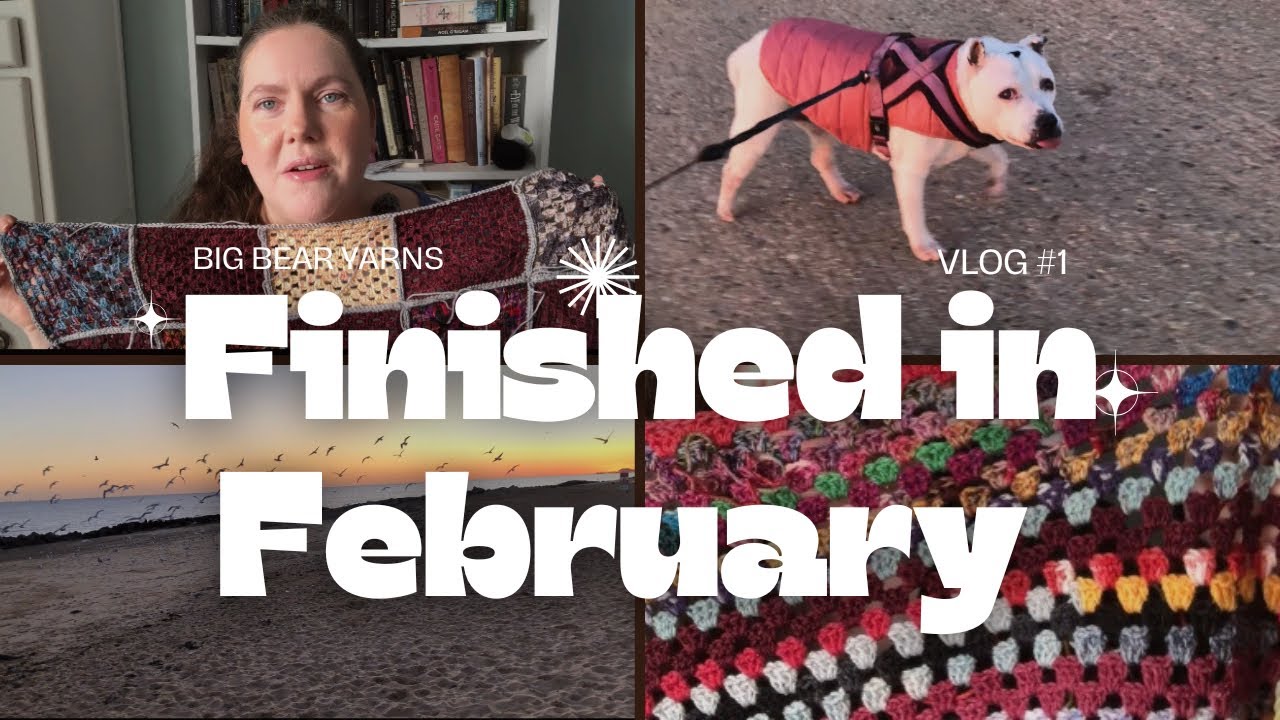 Finished In February vlog no:1 CAN I FINISH ALL THESE PROJECTS IN FEBRUARY? #knitting #crochet #vlog
