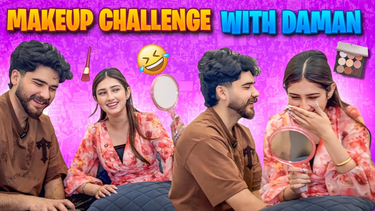 Makeup tutorial chko by daman😂💄/ GALTI KRLI EH CHALLENGE KRVAKE😂😮‍💨/evudamanvlogs/ makeup challenge