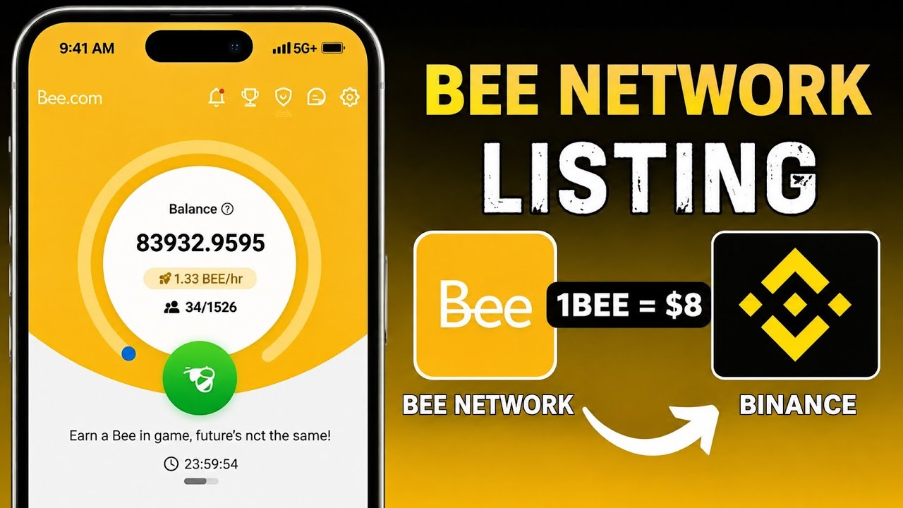 Бум 💥 Новое обновление Bee Network // Листинг Bee Coin на Binance 😱 1Bee = $8 🎉🤑 #beenetwork #кри...