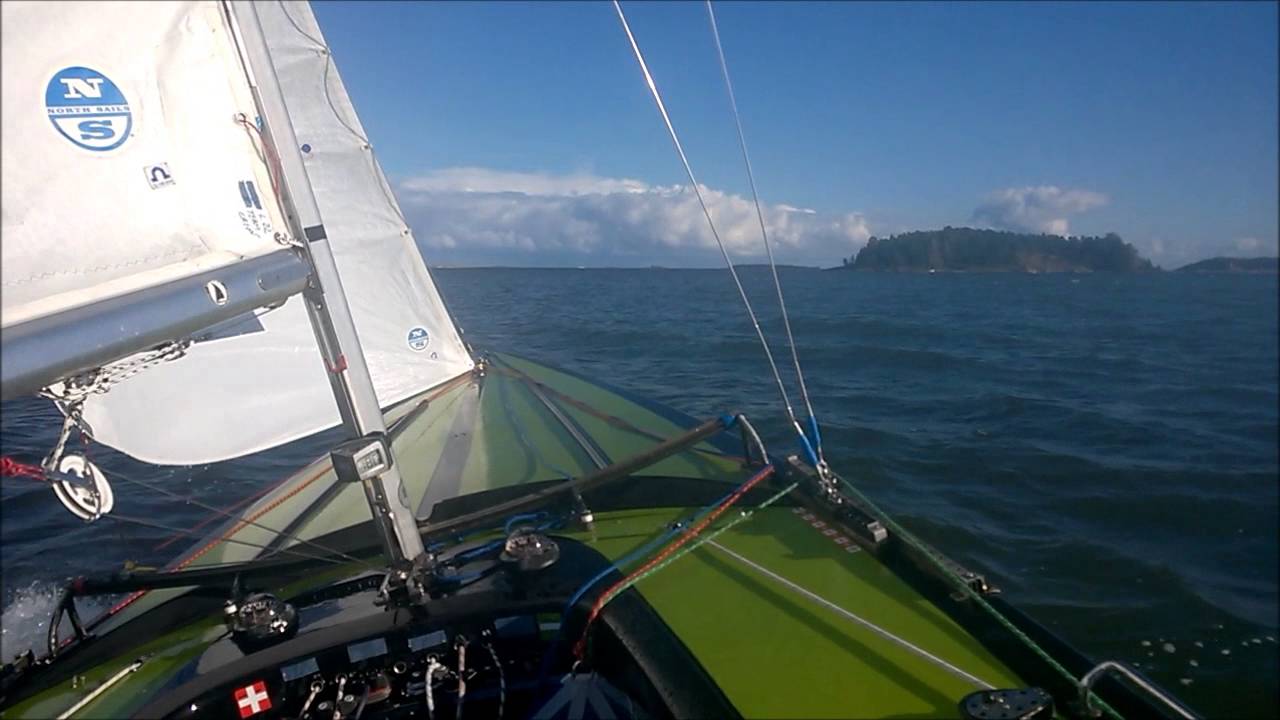 SOLING SAILING FUN WINDY DAY