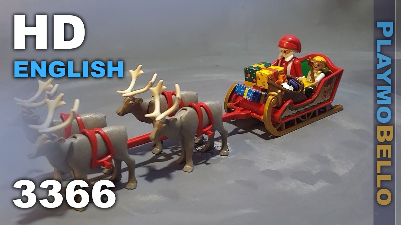 (2002) Playmobil 3366 (or 3604) Santa's Magic Sleigh (Playmobil set REVIEW)