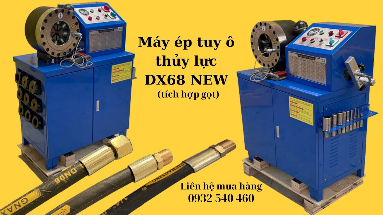 Máy Bấm Ống Tuy Ô Thủy Lực DX68 NEW (tích hợp gọt) I DBK Việt Nam