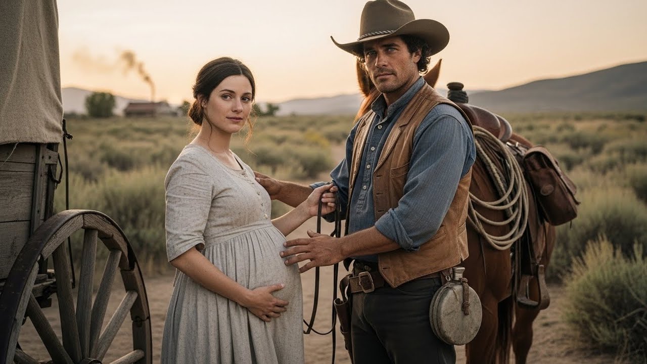 She Was Pregnant and Traveling Alone West, The Cowboy Stopped Her Wagon and Offered Forever