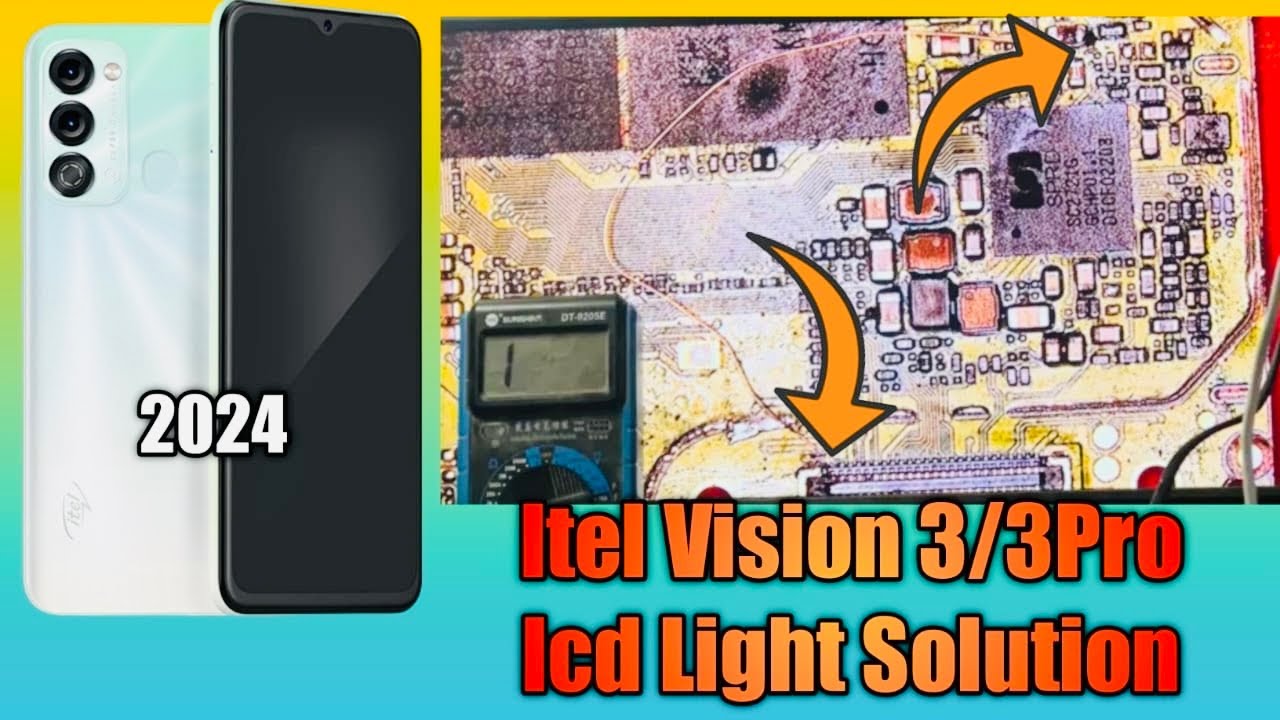 Itel vision 3/3pro LCD light solution 100% fix 2024 #youtube mobile