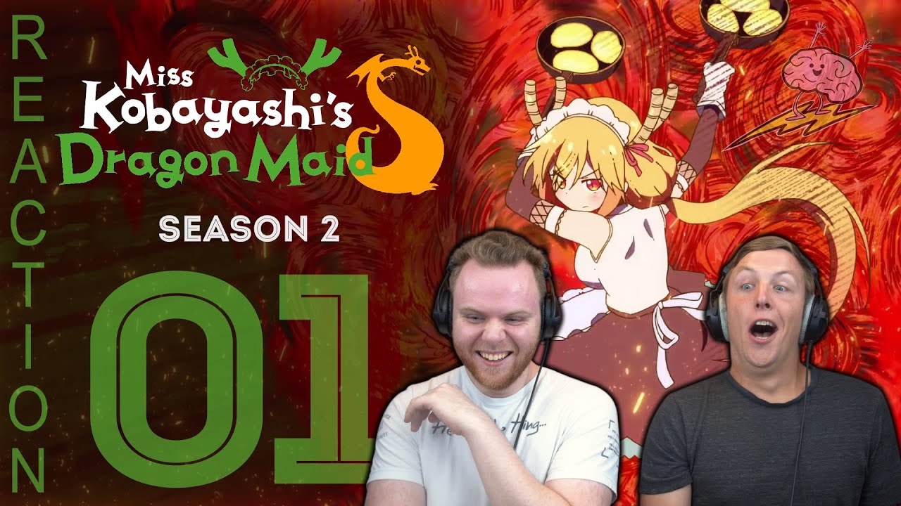SOS Bros Reacts - Kobayashi's Dragon Maid Season 2 Episode 1 - Ilulu the New Dragon!