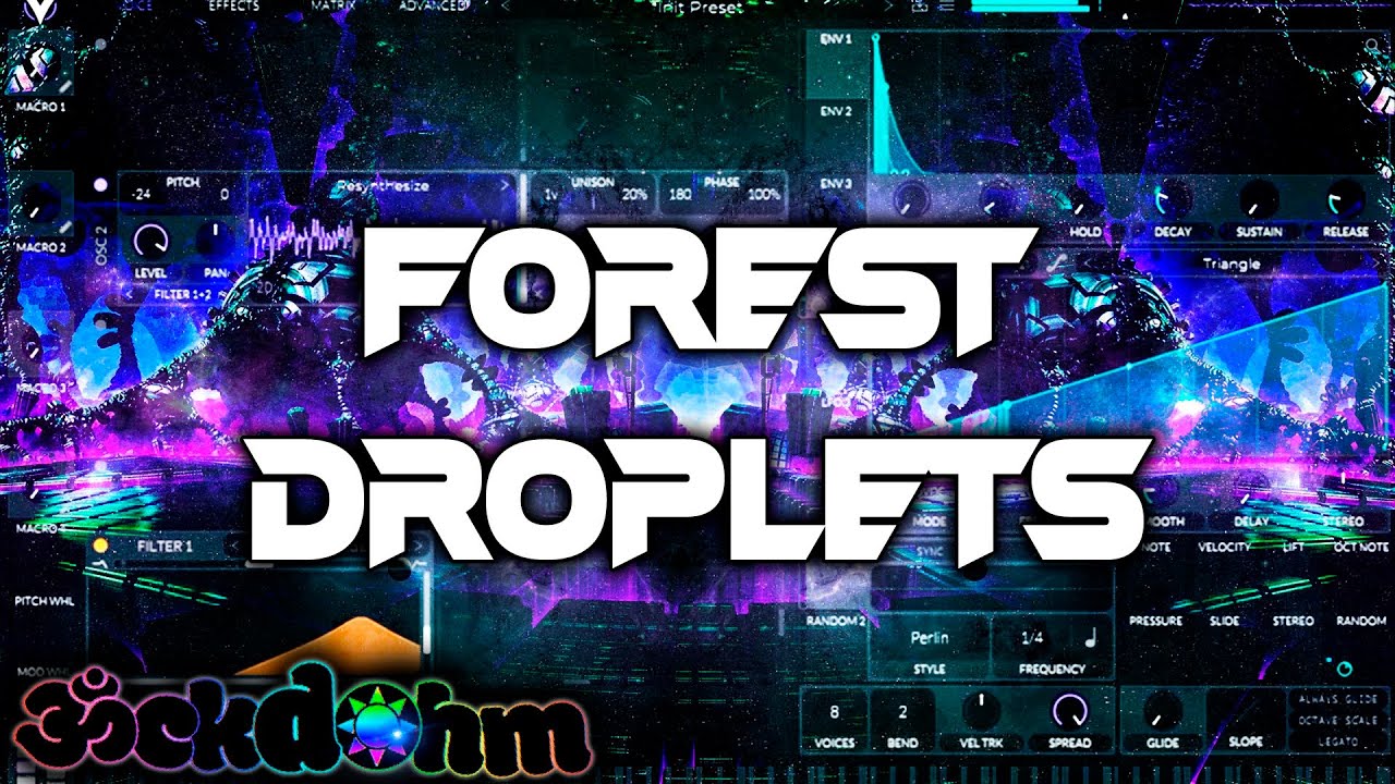 ~PsyTrance Tutorial~ Forest Droplets using Vital!