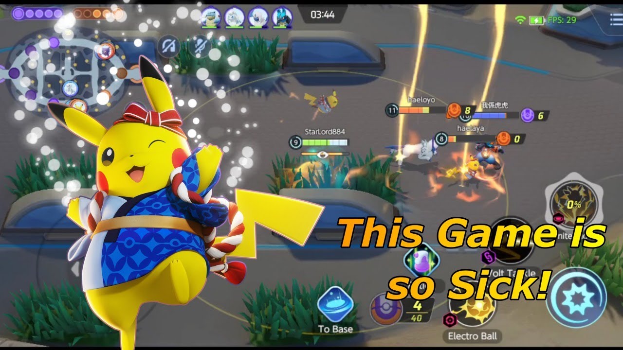 POKEMON UNITE is here!! 1st rank gameplay with PIKACHU.