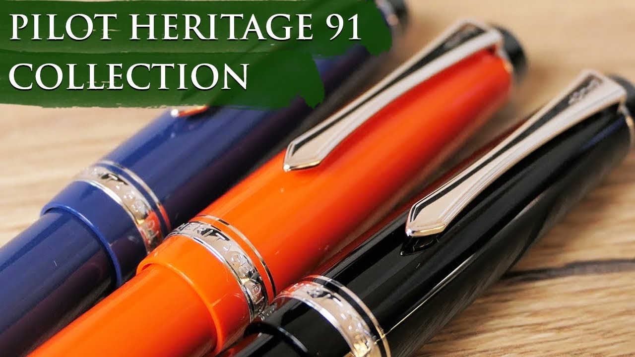 Обзор коллекции Pilot Heritage 91 | Перьевая ручка с 14-каратным золотым пером и картриджем/конве...