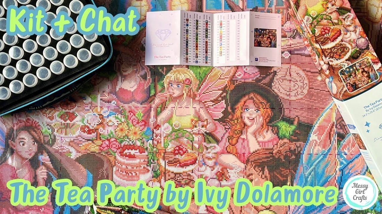 Kit + Chat – The Tea Party by Ivy Dolamore (Diamond Art Club)