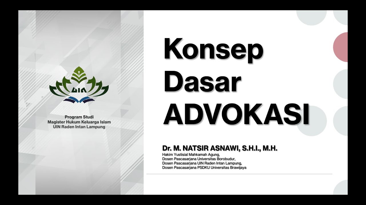 Konsep Dasar Advokasi