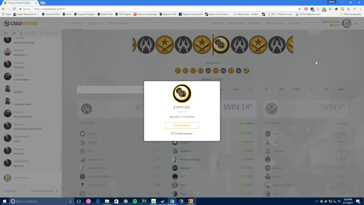 CSGO Empire 4 Dice In One Day