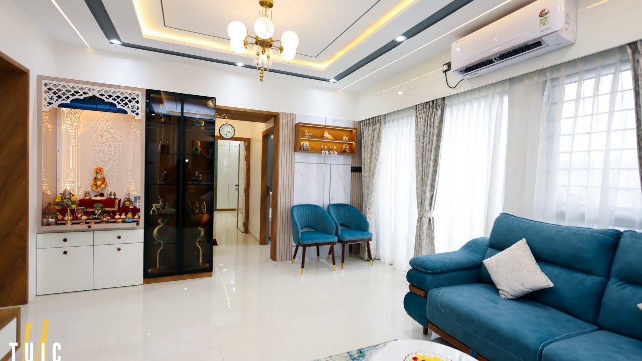 Luxury 2bhk interior design at kumar park infinia fursungi #theurbaninteriorcompany #tuic 