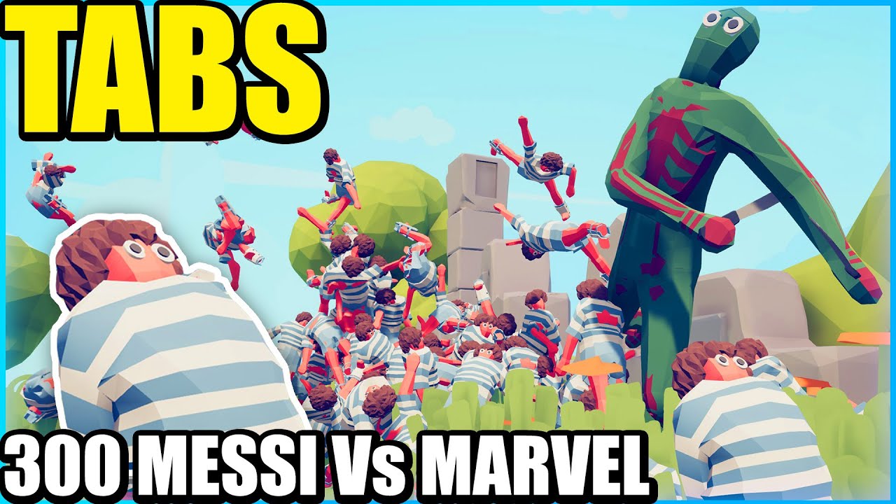 Batallas de Messi, Marvel y STAR WARS - TABS (TOTALLY ACCURATE BATTLE SIMULATOR)