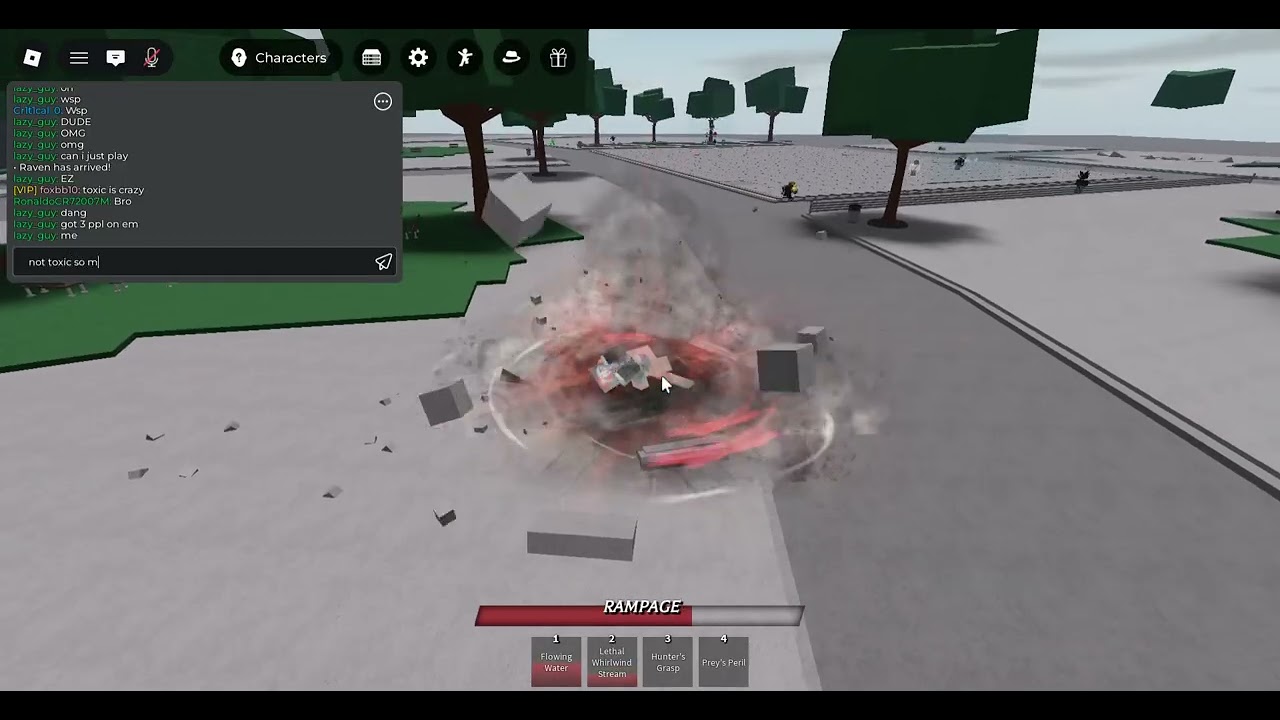 destroying a toxic player in tsb