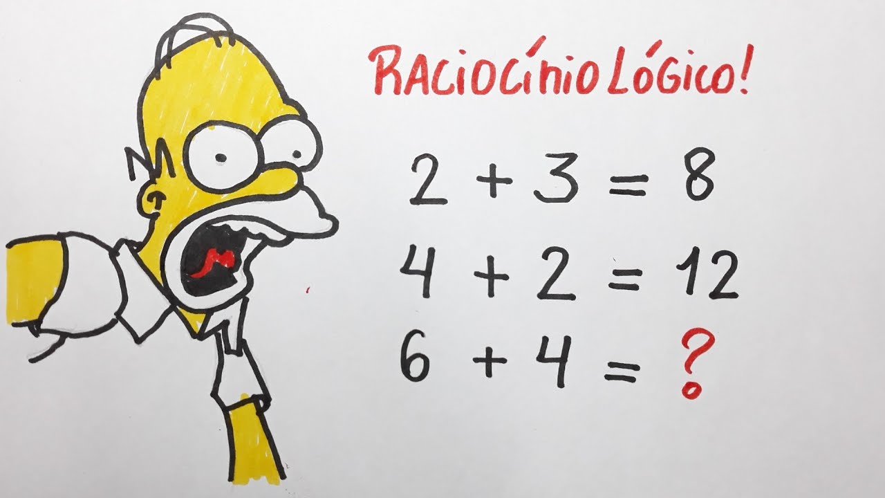 😨POUCOS CONSEGUEM ENCONTRAR A LÓGICA DESSA QUESTÃO DE!!!  - Raciocínio lógico