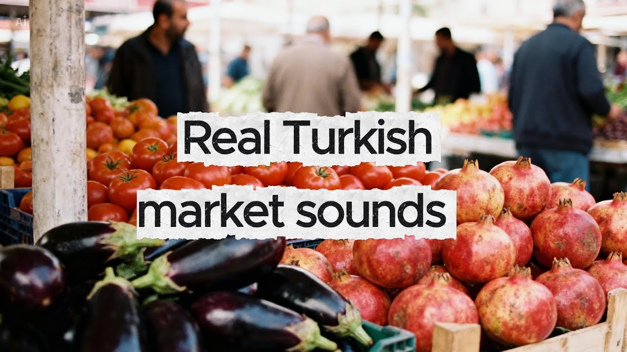 Morning in a Turkish Market – Real Voices & Street Noise