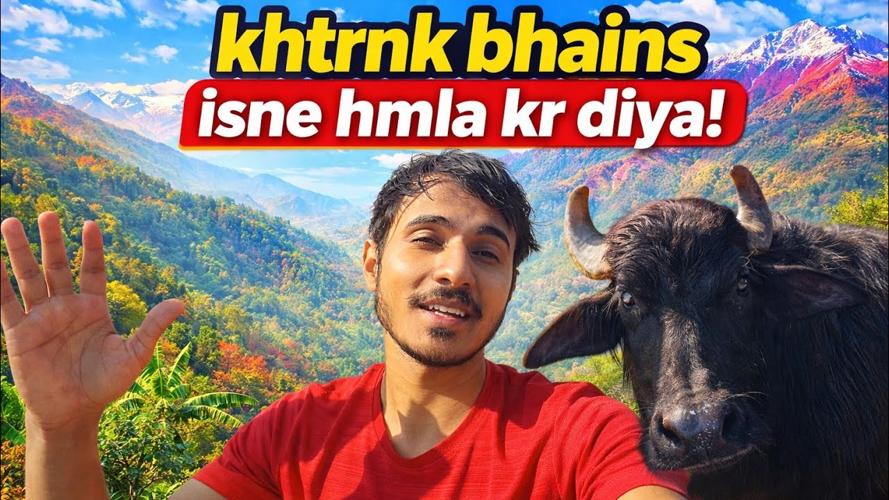 bhains dekh lo guyzs...😁 | uttrakhand village life | Ayuz Singh