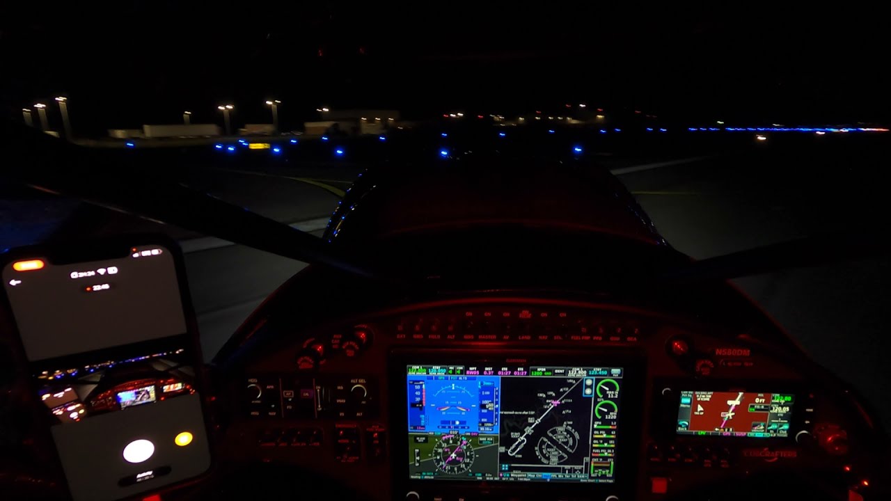 Autopilot Enabled Night Approach In Carbon Cub