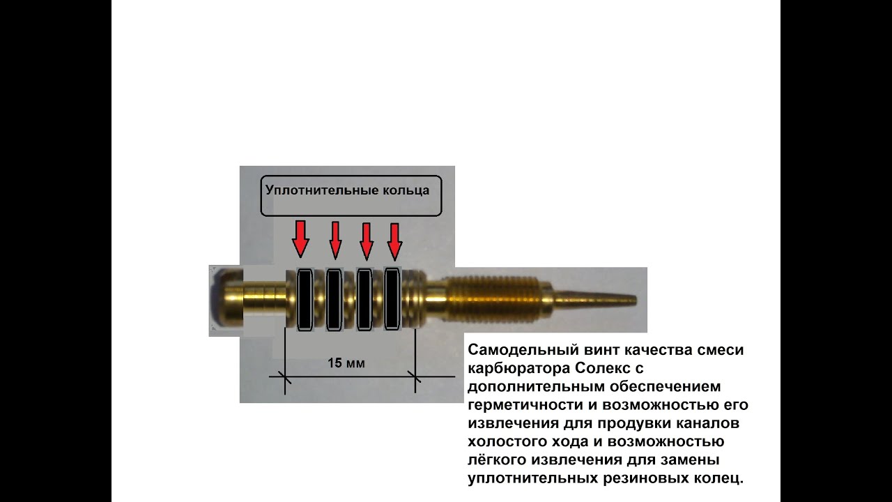 ВИНТ КАЧЕСТВА СМЕСИ СОЛЕКС