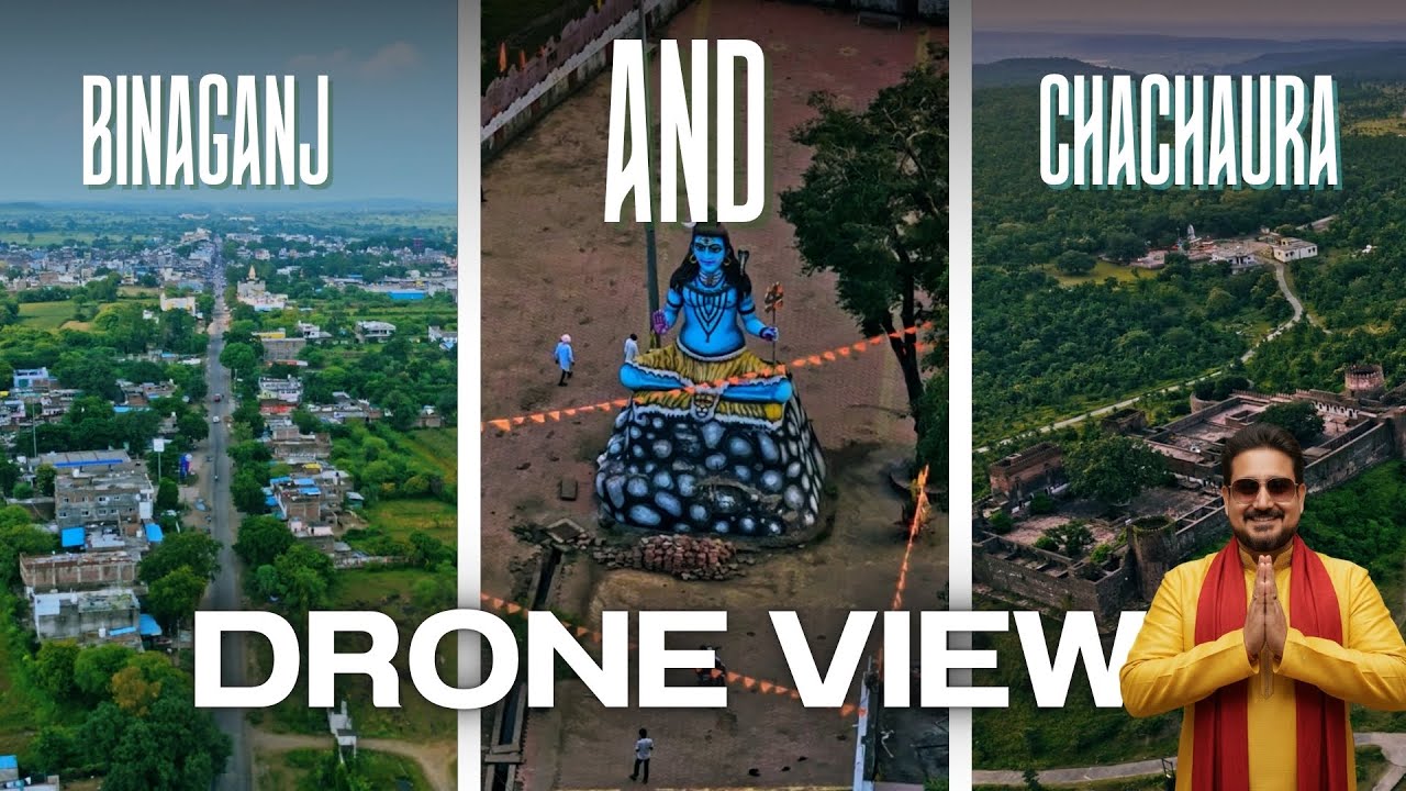 Binaganj Chachaura from the Sky | The Beauty of Binaganj & Chachaura | Guna, Madhya Pradesh 4K UHD