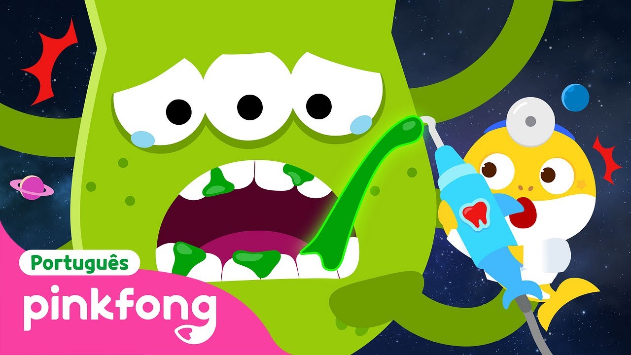 🏥 Aliens Vão Ao Dentista, Também?|Brincando com Bebê Tubarão Dentista|Pinkfong!Canções para Crianças