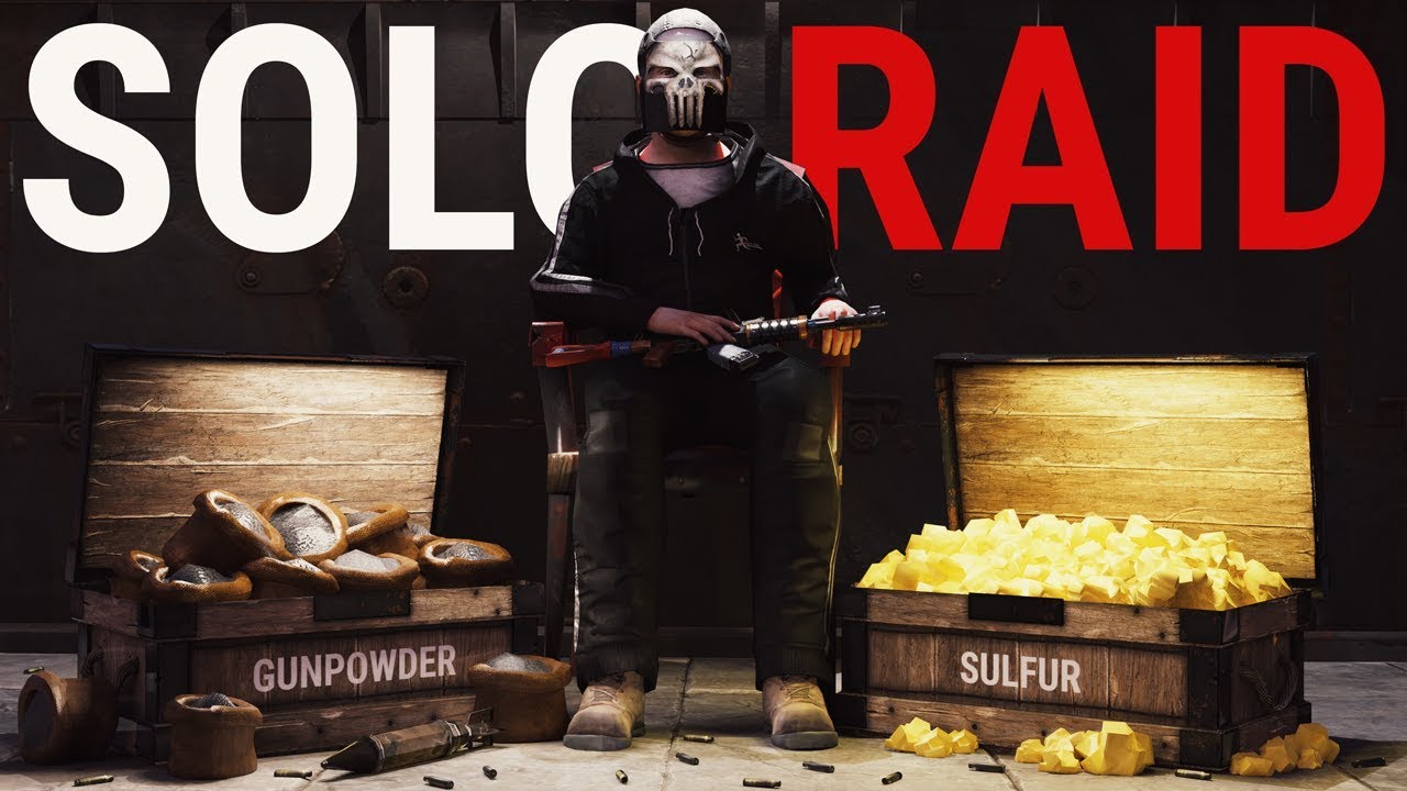 Rust -  SOLO ONLINE RAIDING a CLAN BASE (Rust Solo Survival)