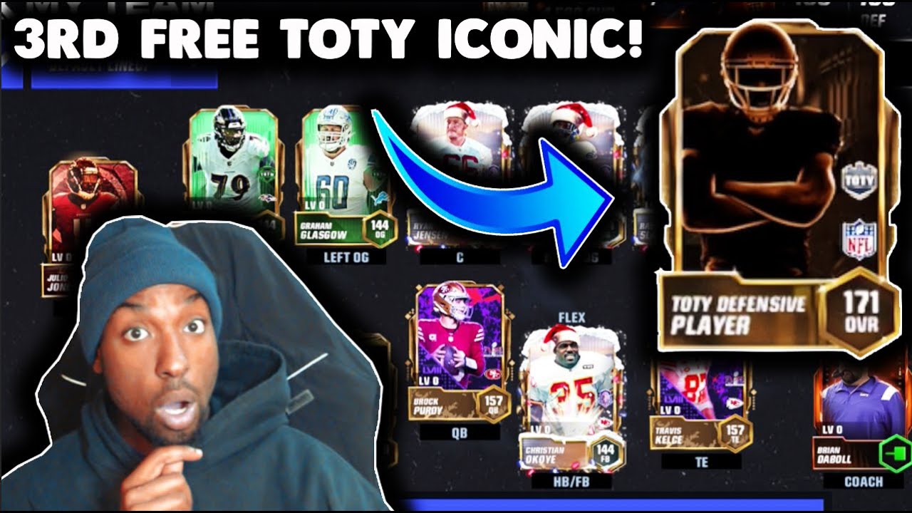 CLAIMING MY 3RD AND FINAL TOTY ICONIC FOR FREE IN MADDEN MOBILE 24!