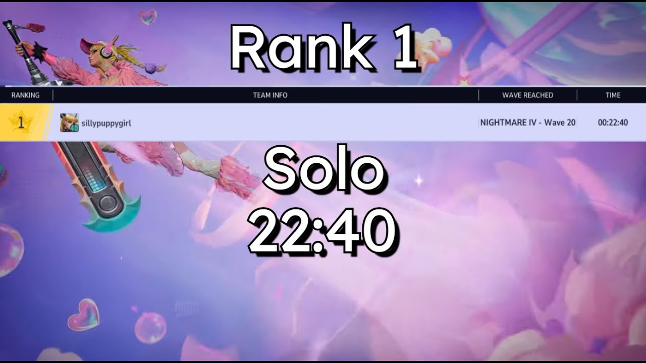Marvel Rivals Zombies - Nightmare IV Magik Solo Leaderboard Rank 1 - Previous World Record [22:40]