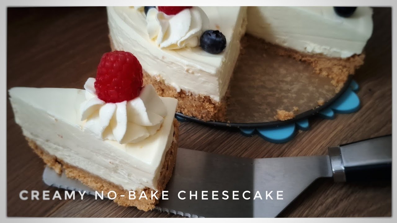 CREAMY NO-BAKE CHEESECAKE 🍰