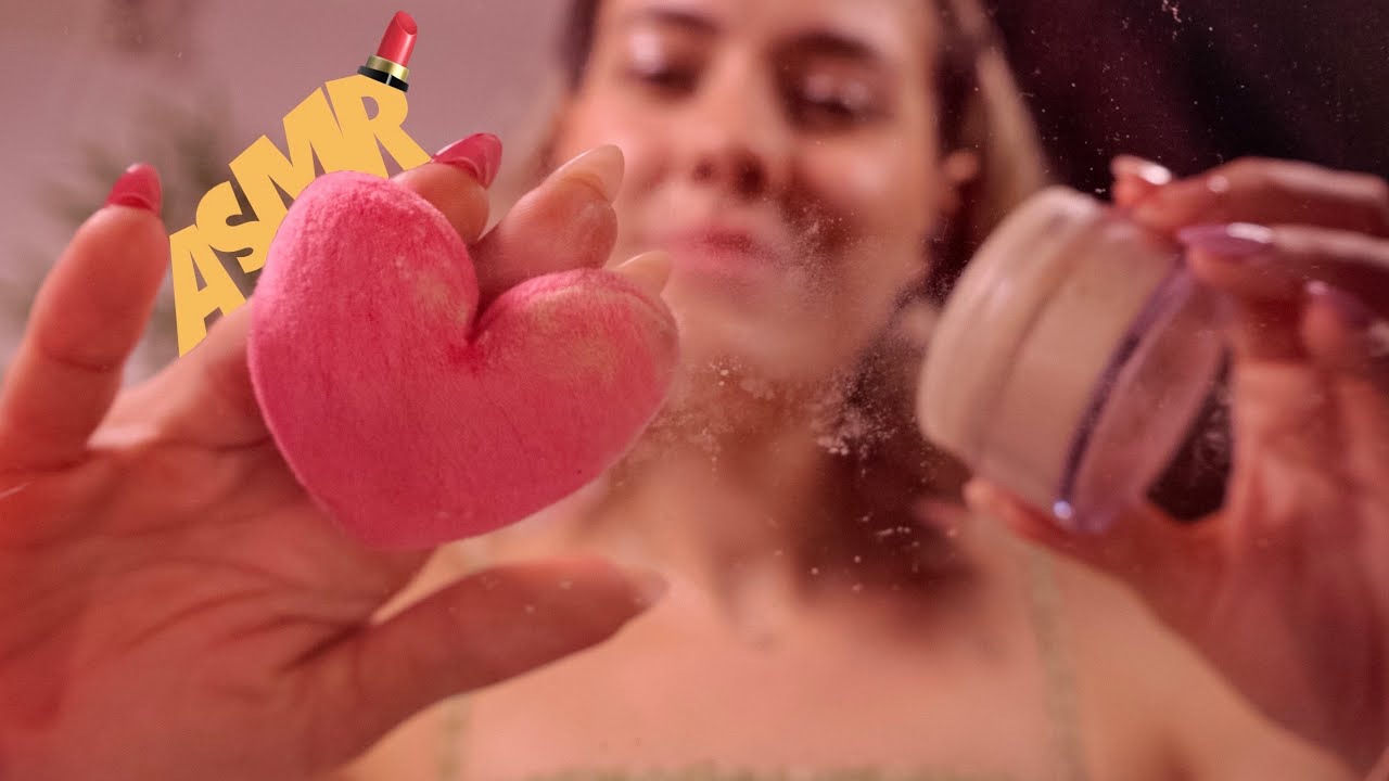 ASMR MAQUIAGEM REALISTA NA TELA 💄🌙 Voz Suave e C&acirc;mera Touch