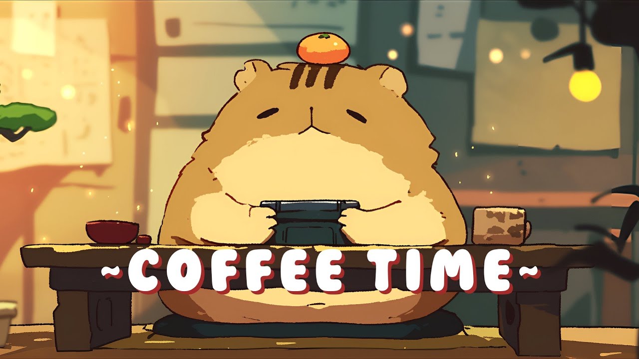 Capybara Lofi Music Station - Study Session Music Mix ~ Tranquil Mood ~ 🦫 ✨ 🌙