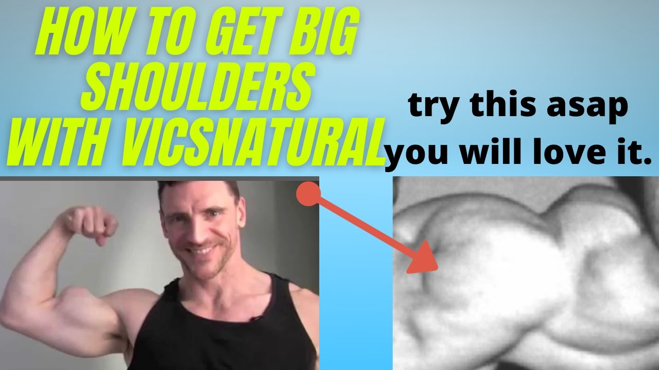 How to Get Big Shoulders with Dumbbells. Best Shoulders Workout Video with Vicsnatural