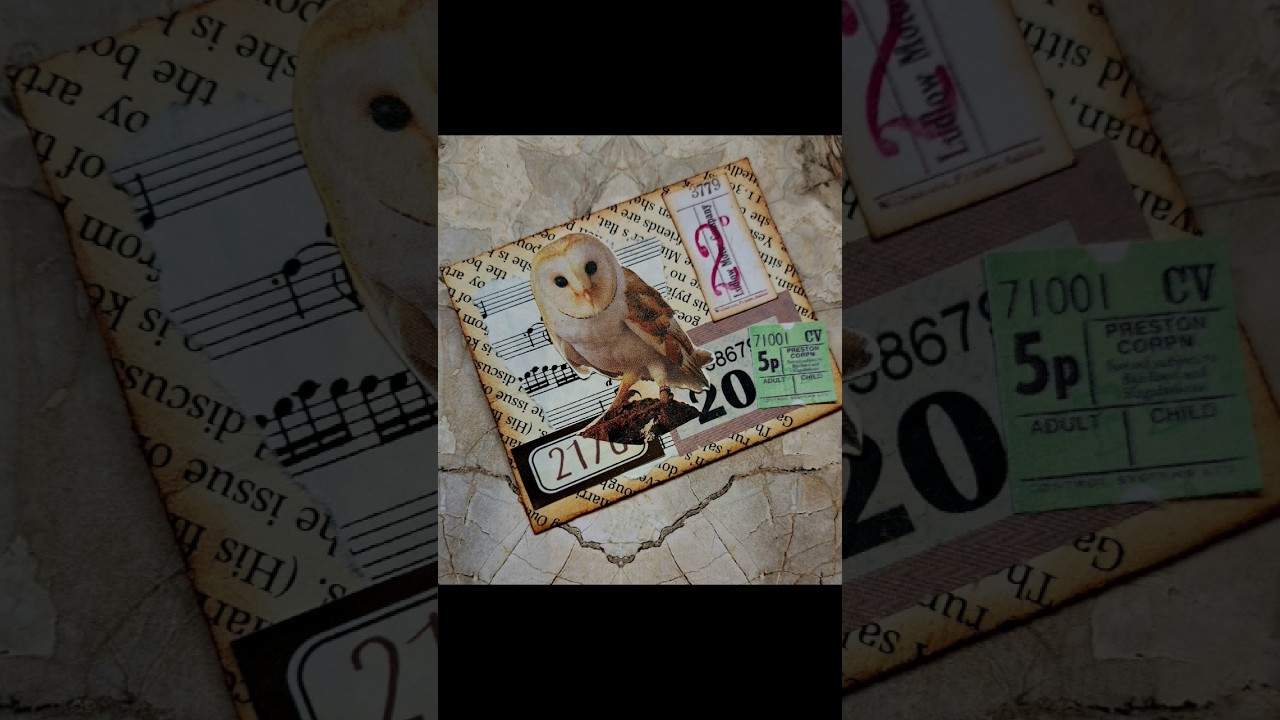 Collage book page envelope! #collage #journaling #envelope