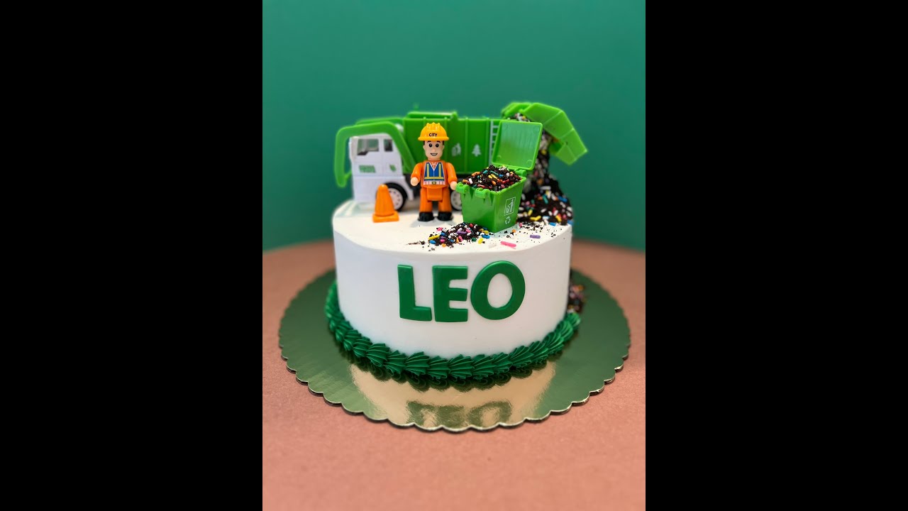 3rd Birthday Garbage Truck Cake