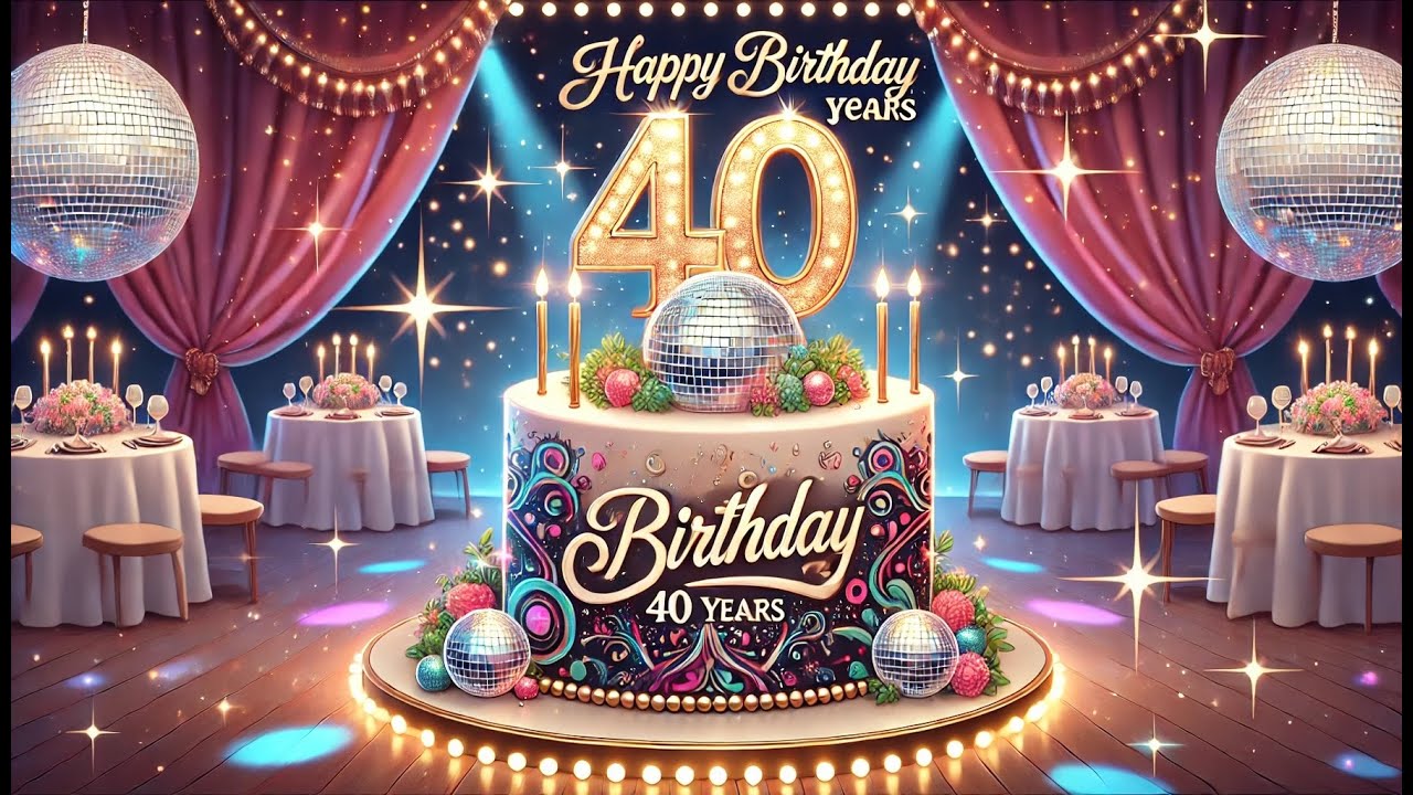 🎉 The Ultimate 40th Birthday Celebration 2025 - Happy Birthday Song 🎂
