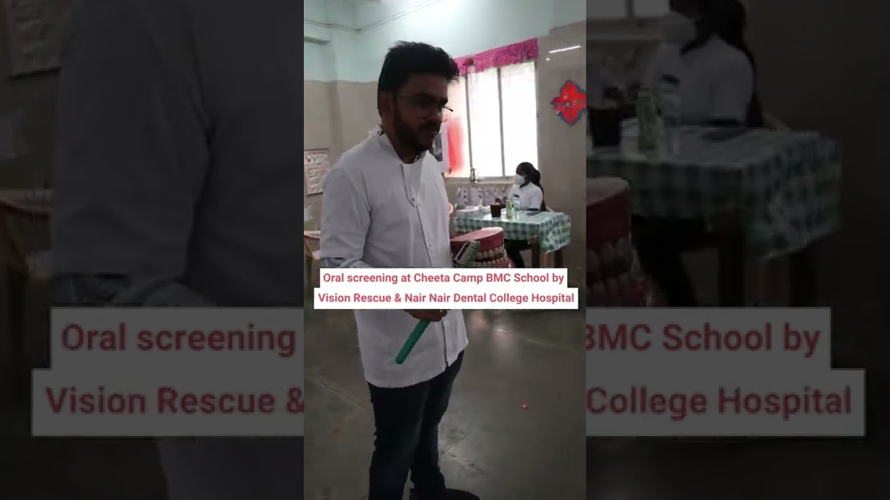 Oral Screening at Cheeta Camp BMC School | Vision Rescue | NGO for Child Education in Mumbai