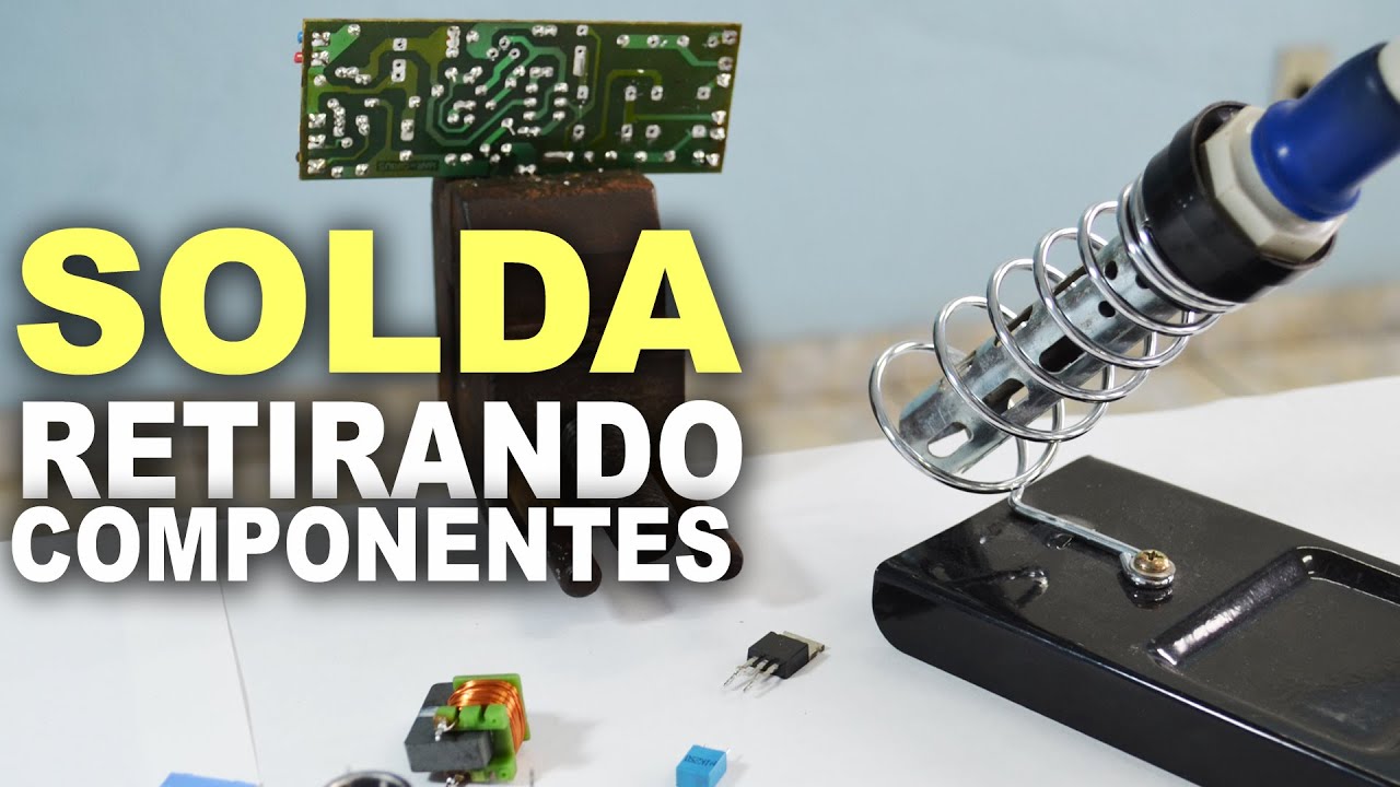 Como dessoldar e retirar componentes eletrônicos da placa!