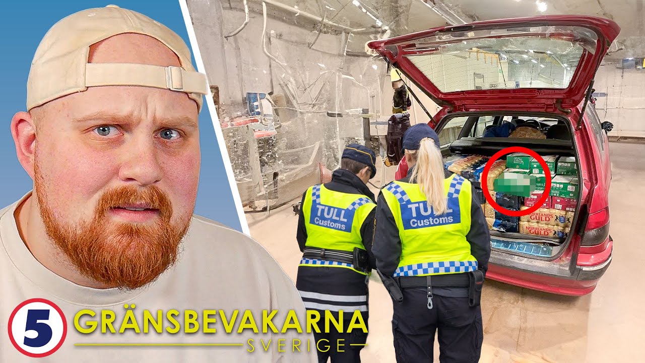 Reagerar på Man LJUGER för att få SMUGGLA in flera LITER SPRIT! | Gränsbevakarna Sverige #2