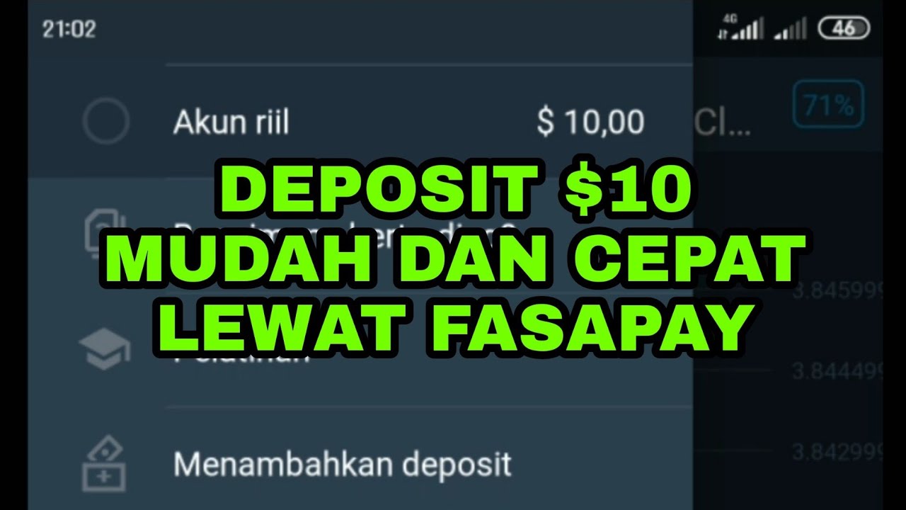 CARA DEPOSIT OLYMPTRADE $10 LEWAT FASAPAY