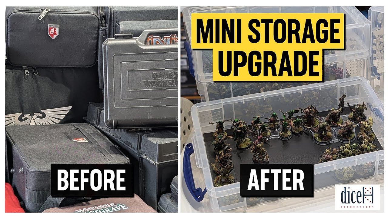 Miniatures Storage Made Easy – Really Useful Boxes + Magnetic Sheet Setup