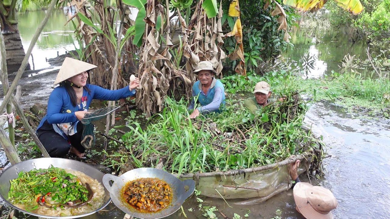 X&uacute;c Ủ Lươn M&ugrave;a Nước Nổi được Bữa Cơm Canh Chua Lươn Gỏi Chuối Lươn Kho Sả Ớt | HQ #1722