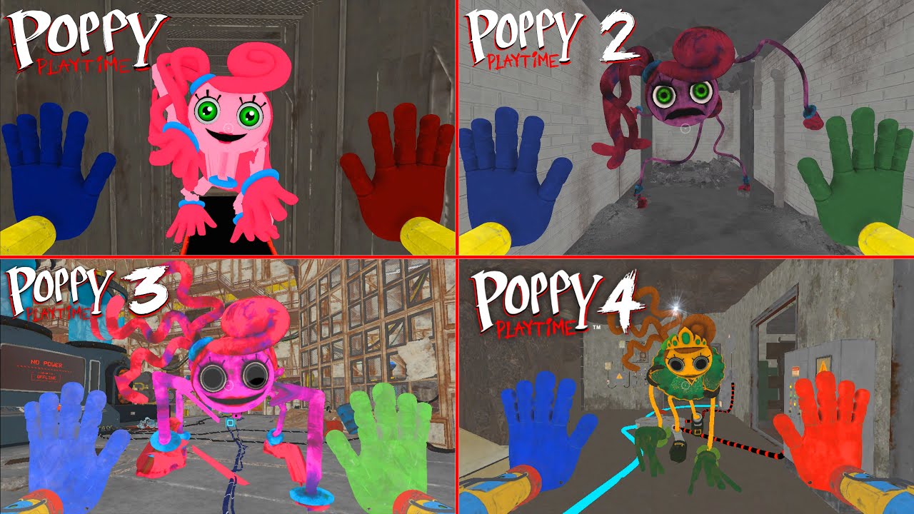 Poppy Playtime Chapter 1 2 3 4 5 - All BOSSES DEATHS MOD MOMMY LONG LEGS + OCTOPUS,PIANOSAURUS, DOEY