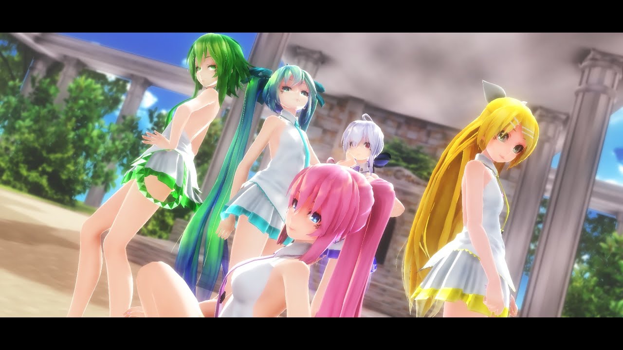 【MMD】Tda式改変GUMI、ミク、大人リンちゃん、ハク姉さん、ルカ様で『Carry Me Off』