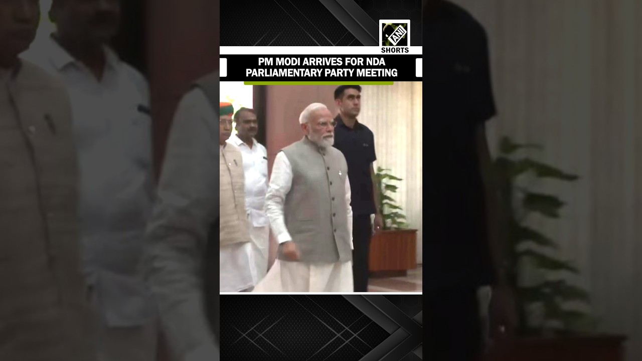 Prime Minister Narendra Modi arrives for key NDA parliamentary party meeting
